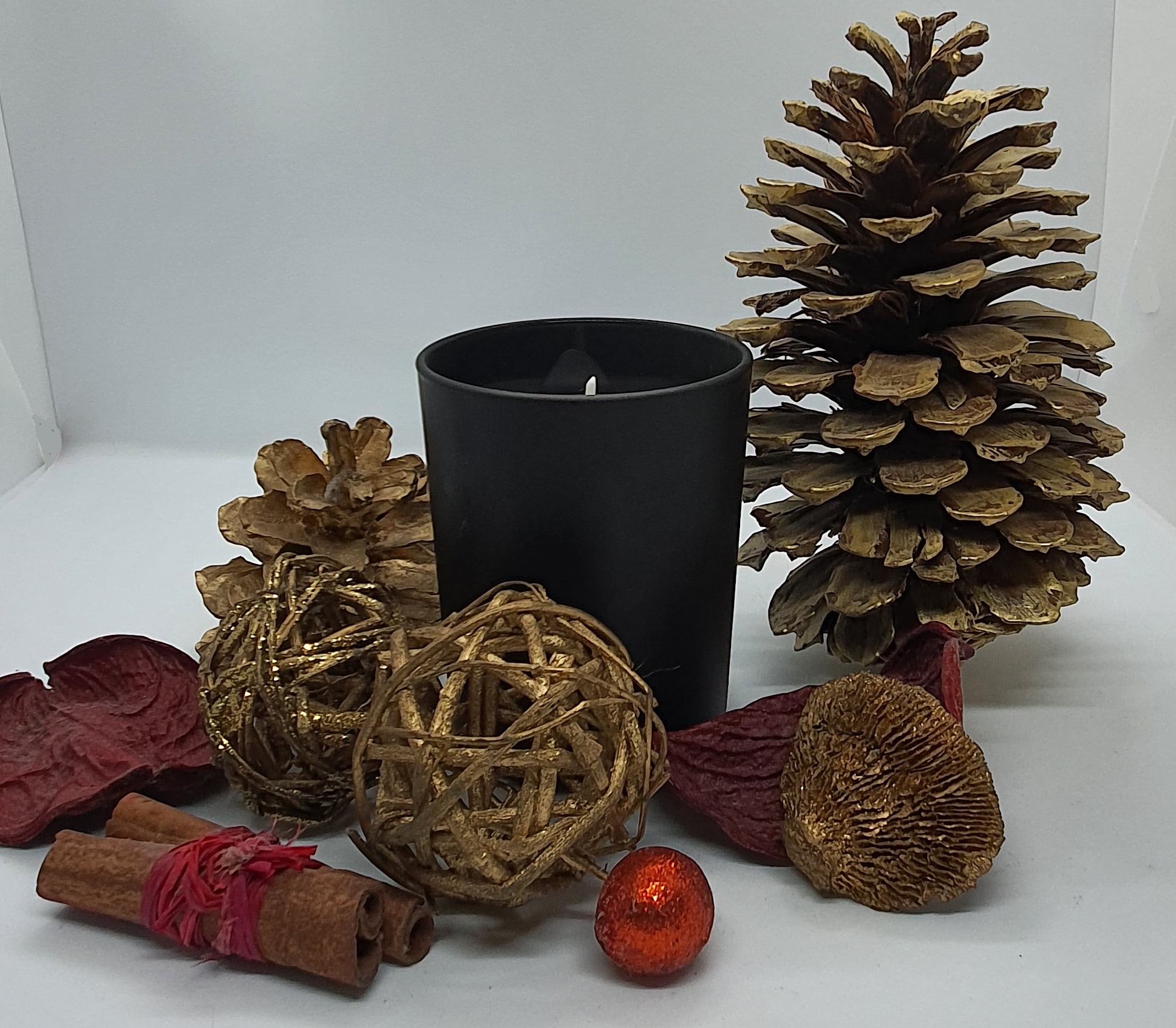 Bougie de Noël Pomme d'amour